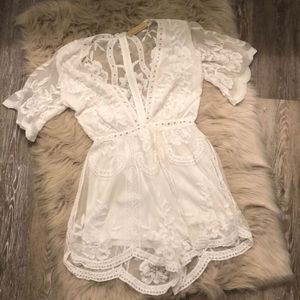 Lace romper
